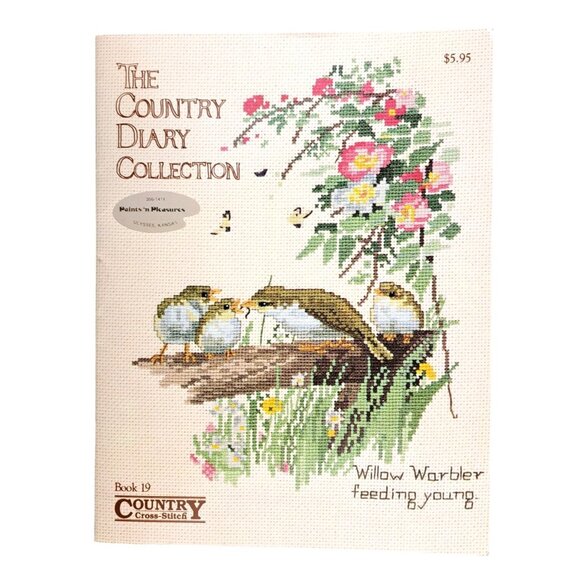 Vintage The Country Diary Collection Cross-Stitch Pattern Book 19 From 1983 Bird - Picture 1 of 8